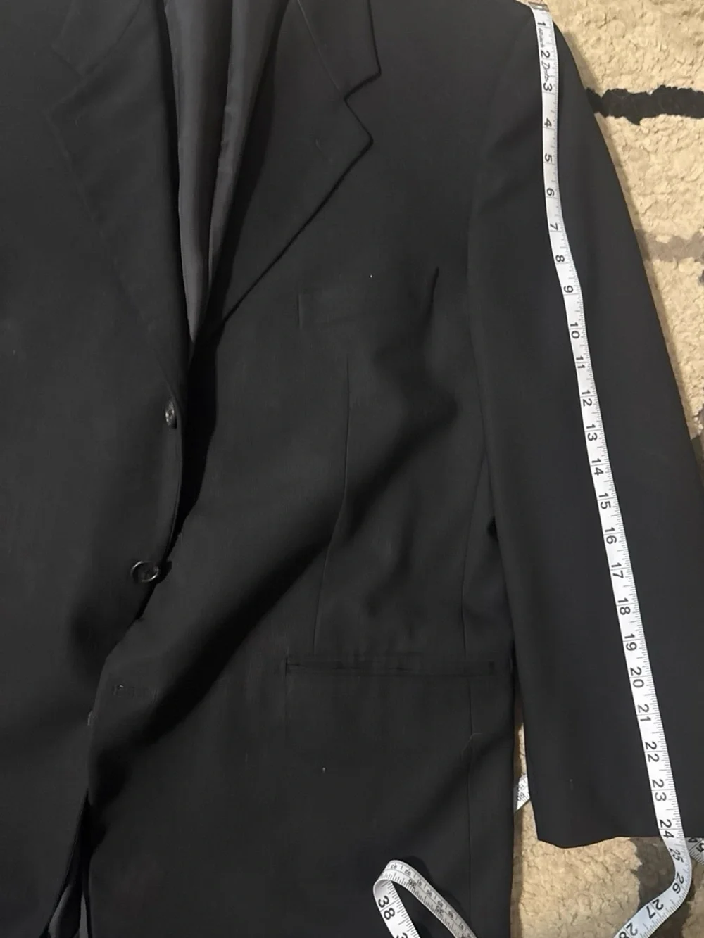Corneliani Men's Black Classic Single-Breasted Blazer
